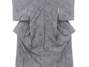 未使用品　樹木模様織り出し本場泥大島紬着物